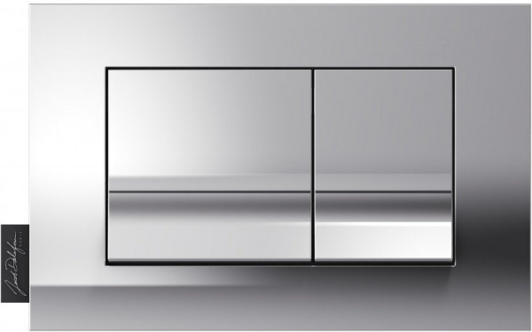 E20858-CP Панель смыва геометр дизайн, глянцевый хром