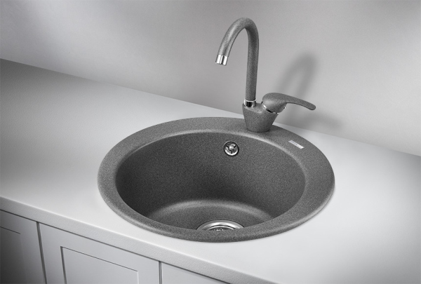 Кухонная мойка GRANULA (4801, ГРАФИТ)