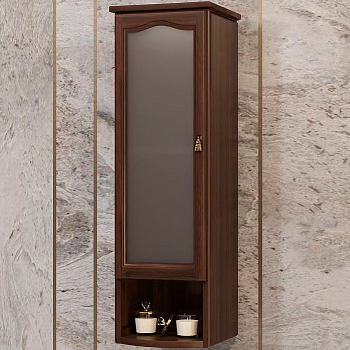 Шкаф Opadiris Риспекто подвесной 1 створч., цвет нагал, левый, с матовым стеклом, 00-00006081