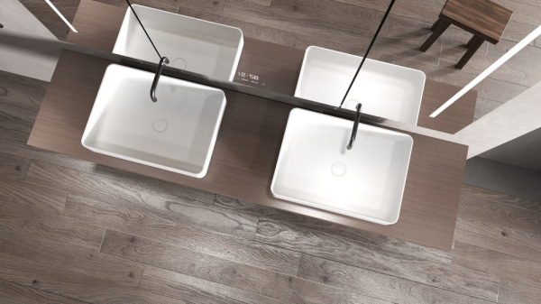 Раковина накладная ABBER Stein AS2629 белая матовая