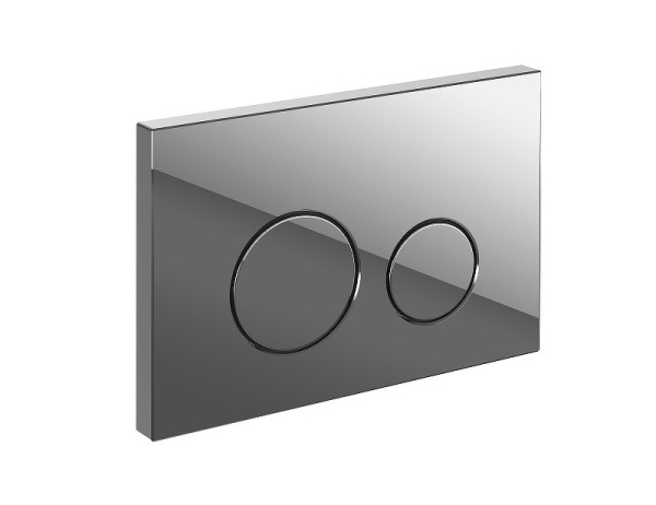 Кнопка Cersanit TWINS для LINK PRO/VECTOR/LINK/HI-TEC пластик хром глянцевый