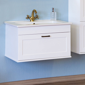 Тумба для комплекта Sanflor Ванесса 75 подвесная, белая