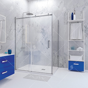 Душевой уголок RGW TO-44 (TO-14 + Z-050-2), 02074479-11, Хром, 170* 90*195
