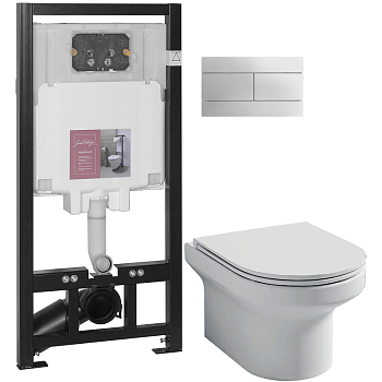 Комплект унитаза с инсталляцией Jacob Delafon Elite E21742RU-00