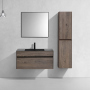Тумба с раковиной Vincea Chiara 1000 подвесная, 1 выкатной ящик soft-close, R.Oak, VMC-2C100RO+VCB-13100G