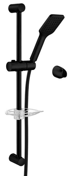 102146029C1EX TIERA душевой гарнитур 60 см матовый черный