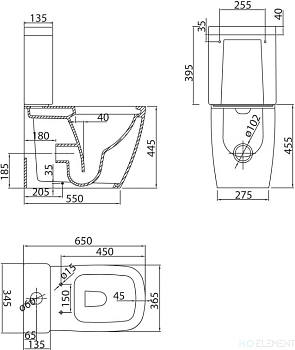 Бачок для унитаза BelBagno Alpina-r BB0159T