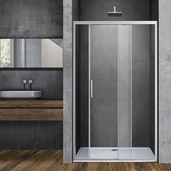 Душевая дверь Vincea Soft VDS-3SO110CL, 1100, хром, стекло прозрачное