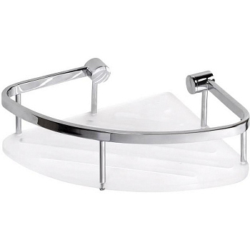 Мыльница CYTRO угловая, белая, акрил