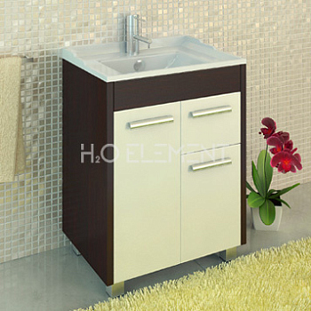 Тумба-умывальник Comforty "Барселона-70" венге с раковиной Comforty XD-F70