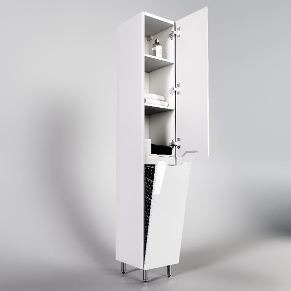 Колонна универсальная Style Line "Марелла" с корзиной, белый глянец, PLUS, СС-00002419 Колонна универсальная Style Line "Марелла" с корзиной, белый глянец, PLUS, СС-00002419