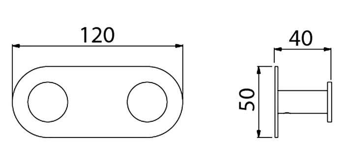 Вешалка-2 крючка Timo Saona (13014/18)