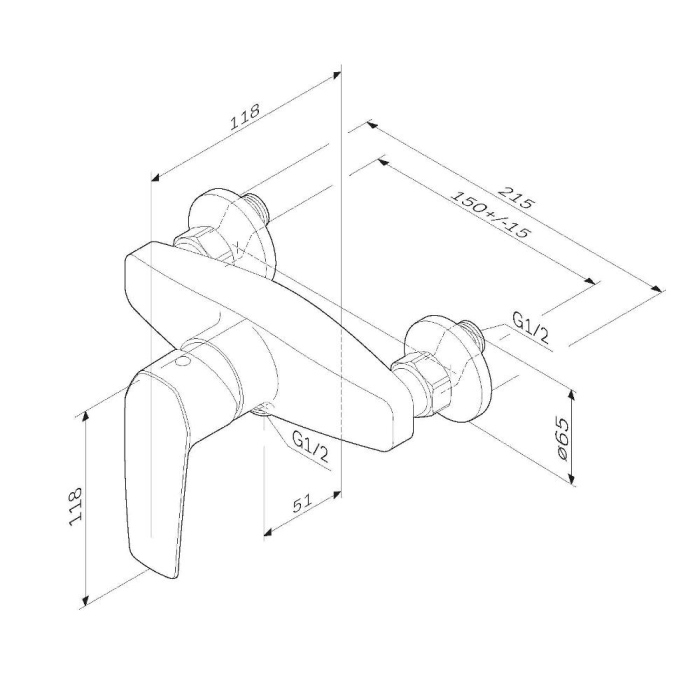 Смеситель для душа AM.PM Gem, F90A20022