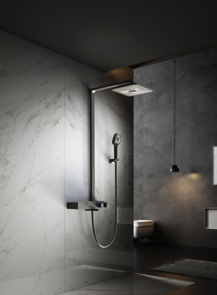 Душевая стойка Vincea Inspire VSFS-3I13TMB термостатическая с изливом, черный