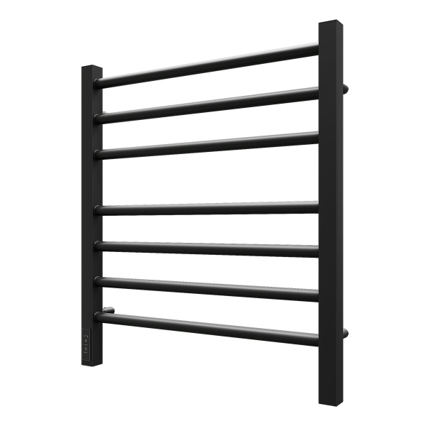 Полотенцесушитель электрический Point PN70756B П7 500x600, диммер слева, черный