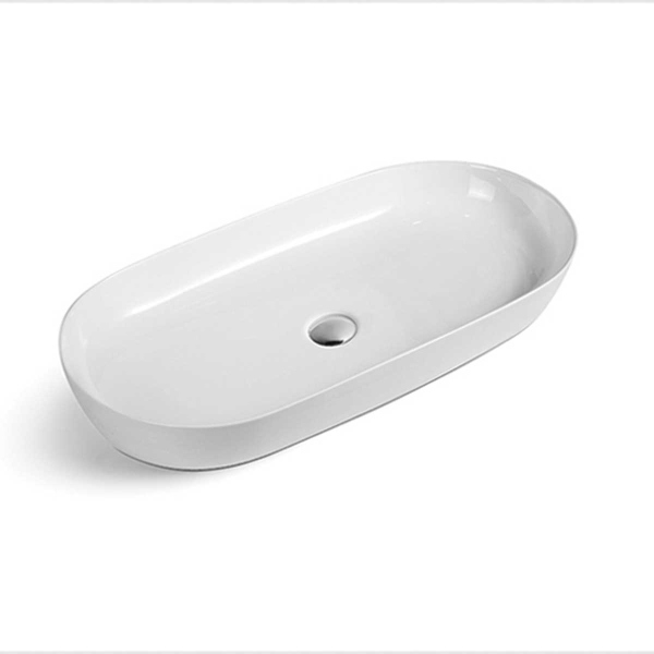 Раковина керамическая Vincea VBS-114, 800*400*135, накладная, цвет белый