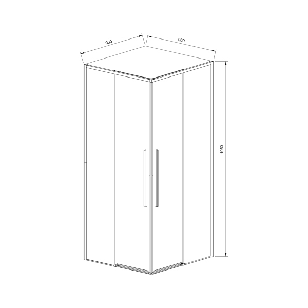 Душевой уголок Vincea Slim-N VSS-4SN900CLB, 900*900, черный, стекло прозрачное Душевой уголок Vincea Slim-N VSS-4SN900CLB, 900*900, черный, стекло прозрачное