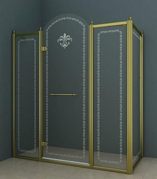 Cezares Retro-AH-13-130/90-CP-Br-R душевой уголок