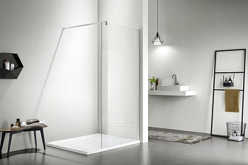 Душевая перегородка Aquatek AQNAR6310-80 Walk in с держателем 80x200, хром