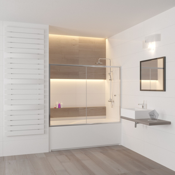 Шторка на ванну RGW Screens SC-42 1700x1500 стекло шиншилла