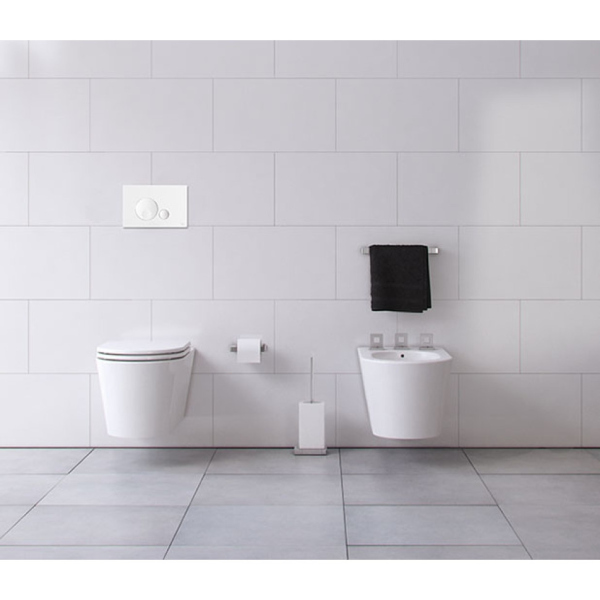 Панель механическая двойная OLI Globe, пластик, белый