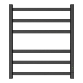 Полотенцесушитель электрический Point Меркурий PN83856B П6 500x600, диммер справа, черный