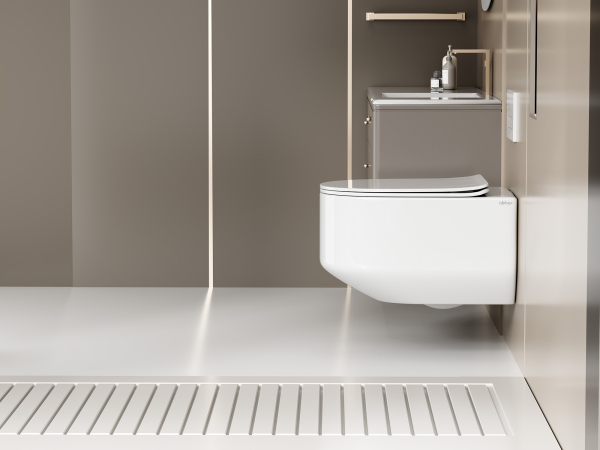 Унитаз ABBER Bequem AC1130 подвесной белый, безободковый, смыв торнадо