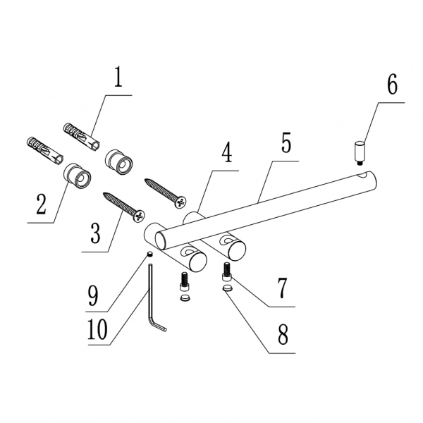 Бумагодержатель ABBER Osten 316 AA1831BST сталь брашированная
