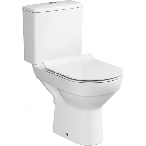 Унитаз напольный CERSANIT CITY NEW Clean On 011 S-KO-CIT011-3/5-COn-S-DL-w, сиденье микролифт