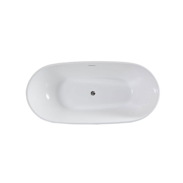 Ванна акриловая Vincea VBT-408-1700 1700*815*580, цвет белый, щелевой перелив, слив хром Ванна акриловая Vincea VBT-408-1700 1700*815*580, цвет белый, щелевой перелив, слив хром