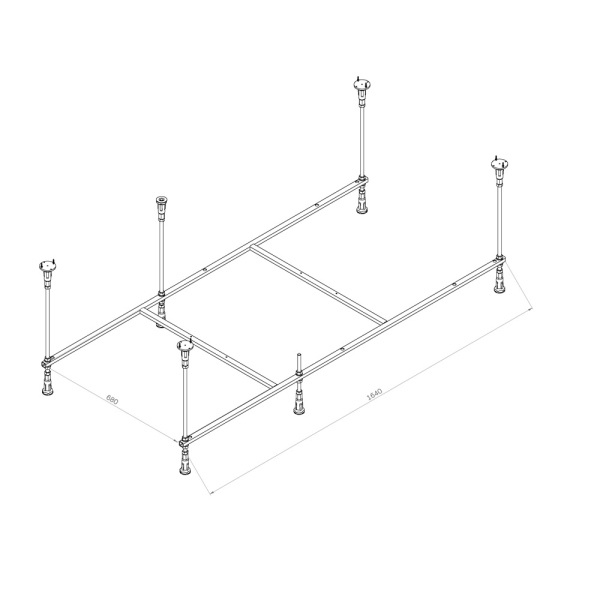 Каркас для ванны AM.PM Func, W84A-170-080W-R Каркас для ванны AM.PM Func, W84A-170-080W-R