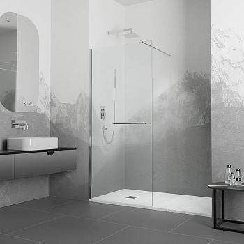 Душевая перегородка RGW WA-041, 35104010-11, Хром, 100*195