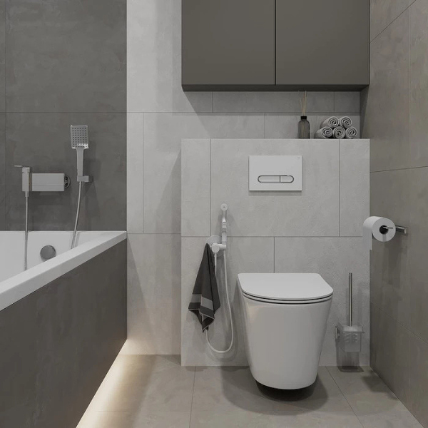 Клавиша смыва Iddis Unifix, белая (UNI03WCi77)