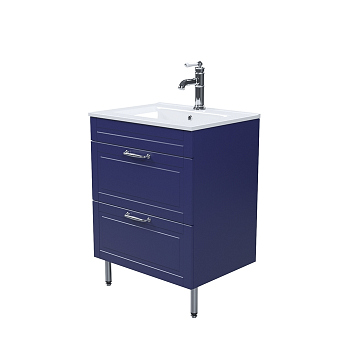 Тумба с раковиной IDDIS, напольная, 60 см, синий, Oxford (OXF60N0i95K)