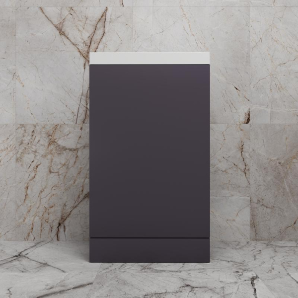 Тумба без раковины напольная "МОНО 50", графит нубук, ЛС-00002451
