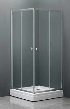 Душевой уголок Dolphin TN-206-J, 28912699-101, Хром, 90*90*185