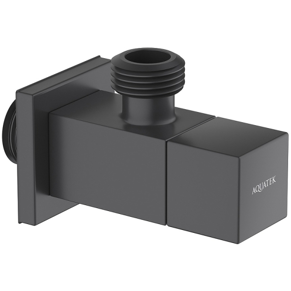 Запорный вентиль Aquatek AQ2453MB угловой Черный матовый Запорный вентиль Aquatek AQ2453MB угловой Черный матовый