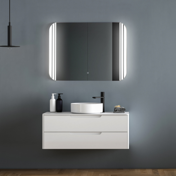 Зеркало ABBER See AG6101S с подсветкой, сенсорный выключатель, диммер