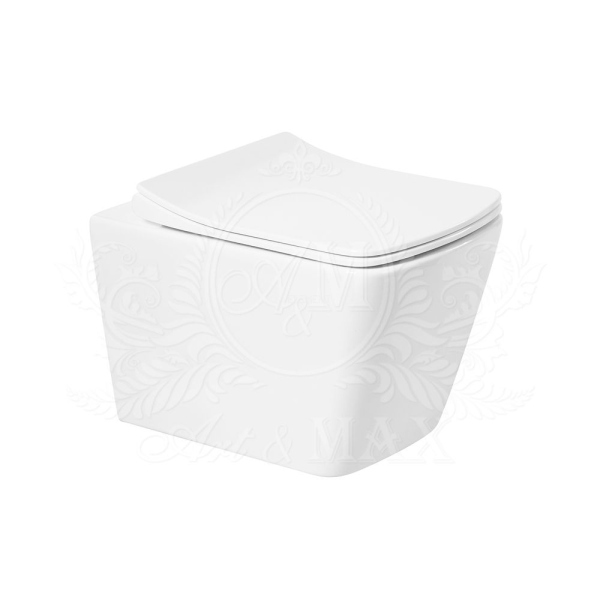 Чаша для подвесного, безободкового унитаза ART&MAX TECHNO AM9310CHR