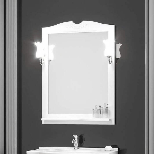 Зеркало Opadiris Тибет 85, цвет 9003, 00-00003099