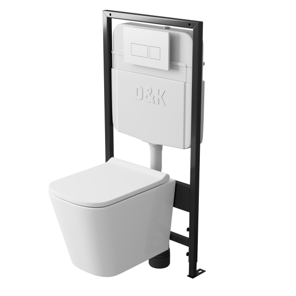 Инсталляция D&K для подвесного унитаза рамная скрытого монтажа 550*100*1190 (DI8055119)