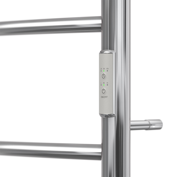 Полотенцесушитель электрический Point PN04858P П5 500x800 с полкой, диммер справа, хром