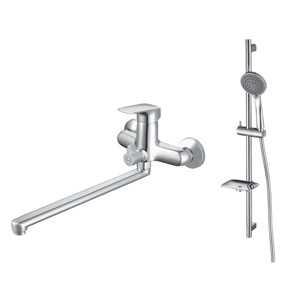 Смеситель для ванны Aquatek Вега AQ1033CR универсальный Хром