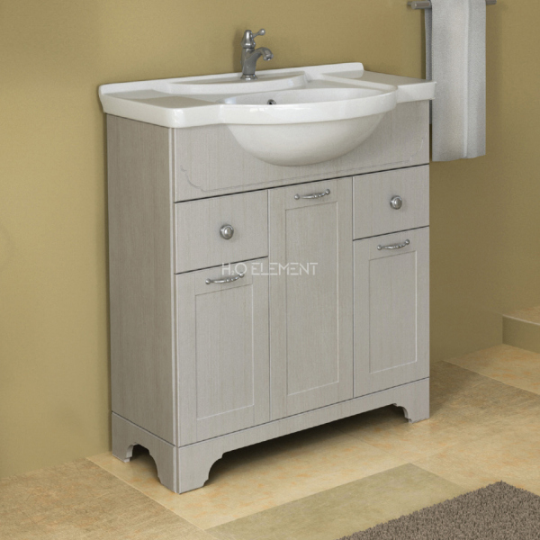 Тумба Dreja.eco Antia 95, капучино, 2 ящ, 3 дв, 99.0405