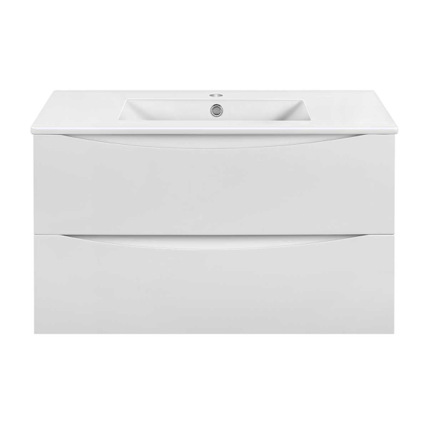 Тумба с раковиной Vincea Mia Slim 900 подвесная, G.White, VMC-2MC900S1GW+VBS-13990S1 Тумба с раковиной Vincea Mia Slim 900 подвесная, G.White, VMC-2MC900S1GW+VBS-13990S1