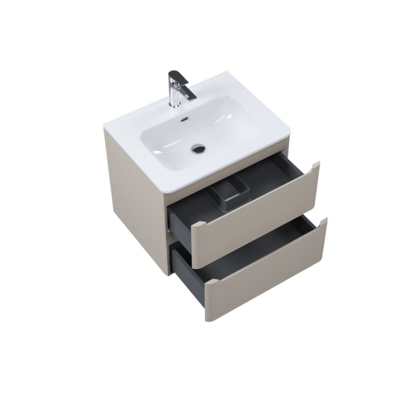 Тумба с раковиной, подвесная, 60 см, капучино, Edifice, IDDIS (EDI60C0i95K)