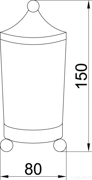 Контейнер Boheme Hermitage Bronze 10334