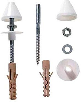 Jika болты для раковин (1 пара), бел. 9034.9.000.890.1 Jika болты для раковин (1 пара), бел. 9034.9.000.890.1