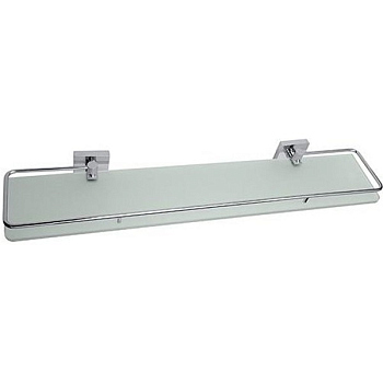 Полочка BETA с рельсами, стеклянная 600мм