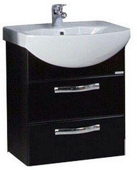 Тумба под раковину Акватон Ария 65 М (1A123301AA950) черный глянец